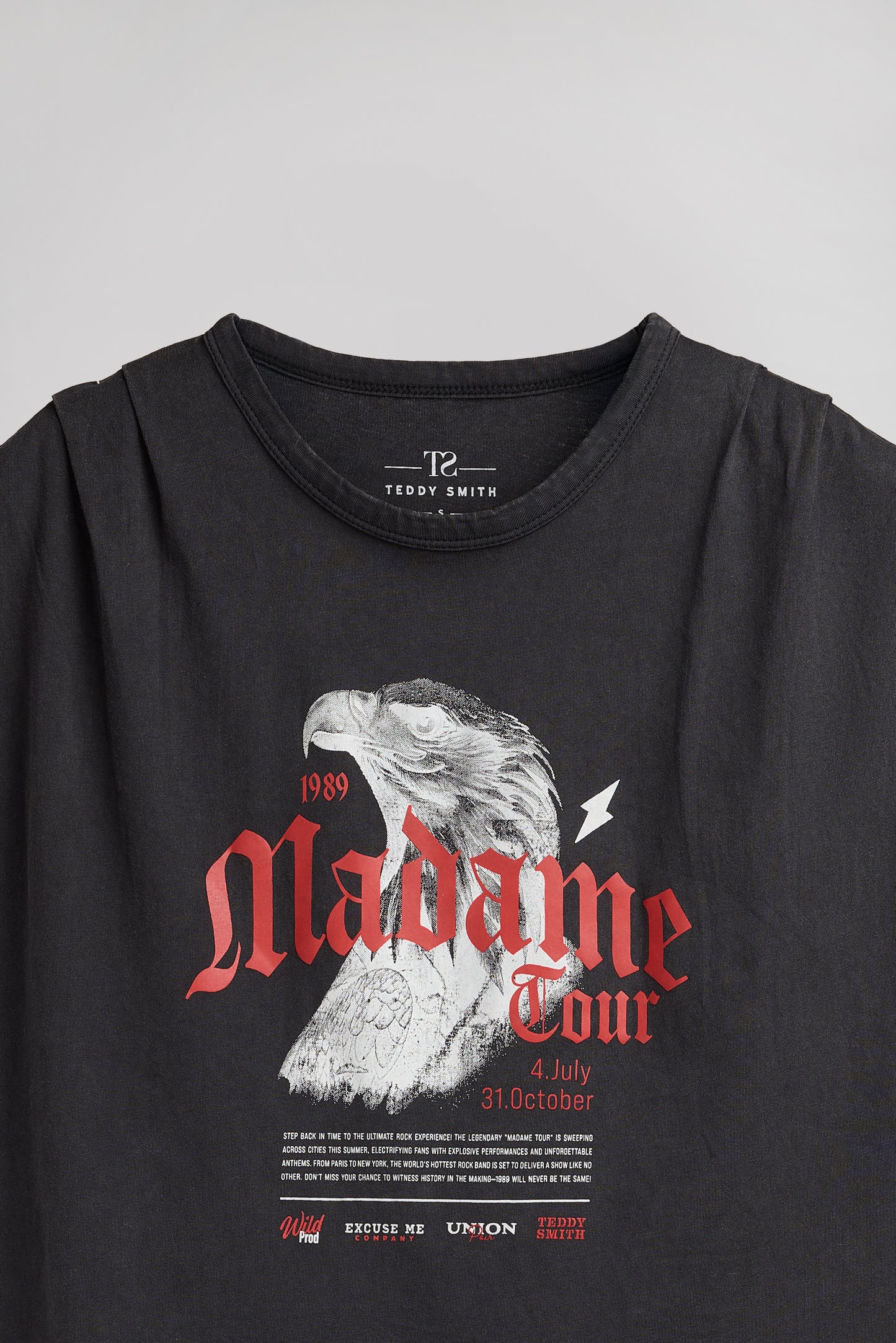 T-shirt col rond T-AIMY MC NOIR