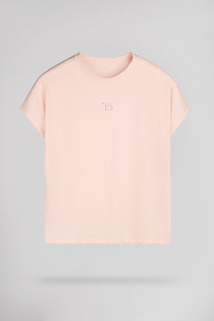T-shirt strass T-DIANA MC SWEET ROSE