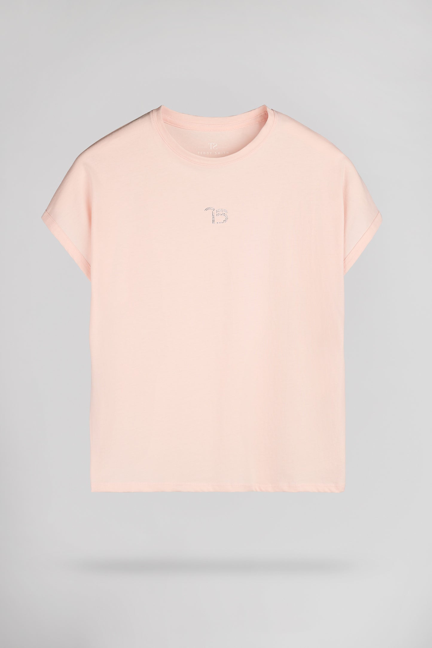 T-shirt strass T-DIANA MC SWEET ROSE