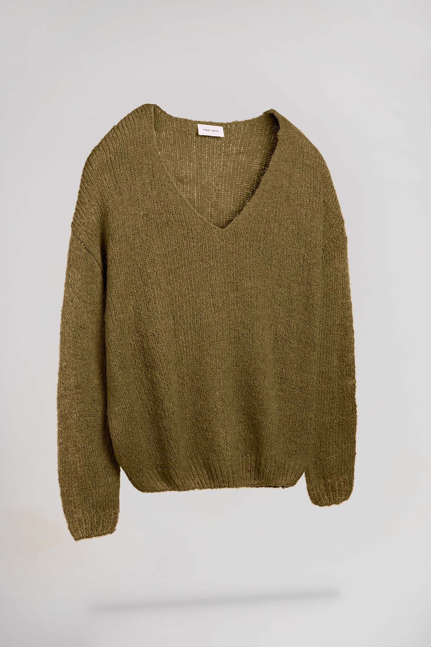 Pull laine col V P-MOLLY OLIVE
