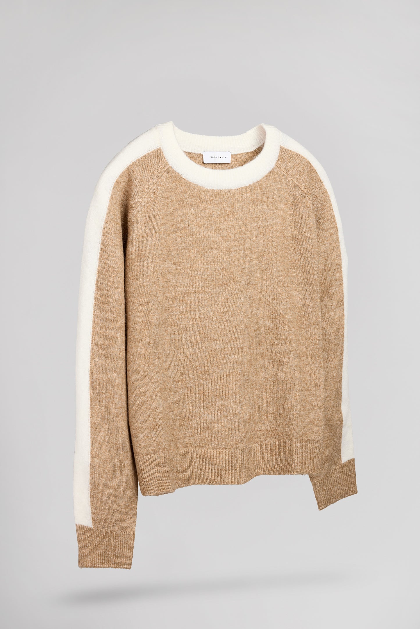 Pull col rond P-NAMI WORKER BEIGE