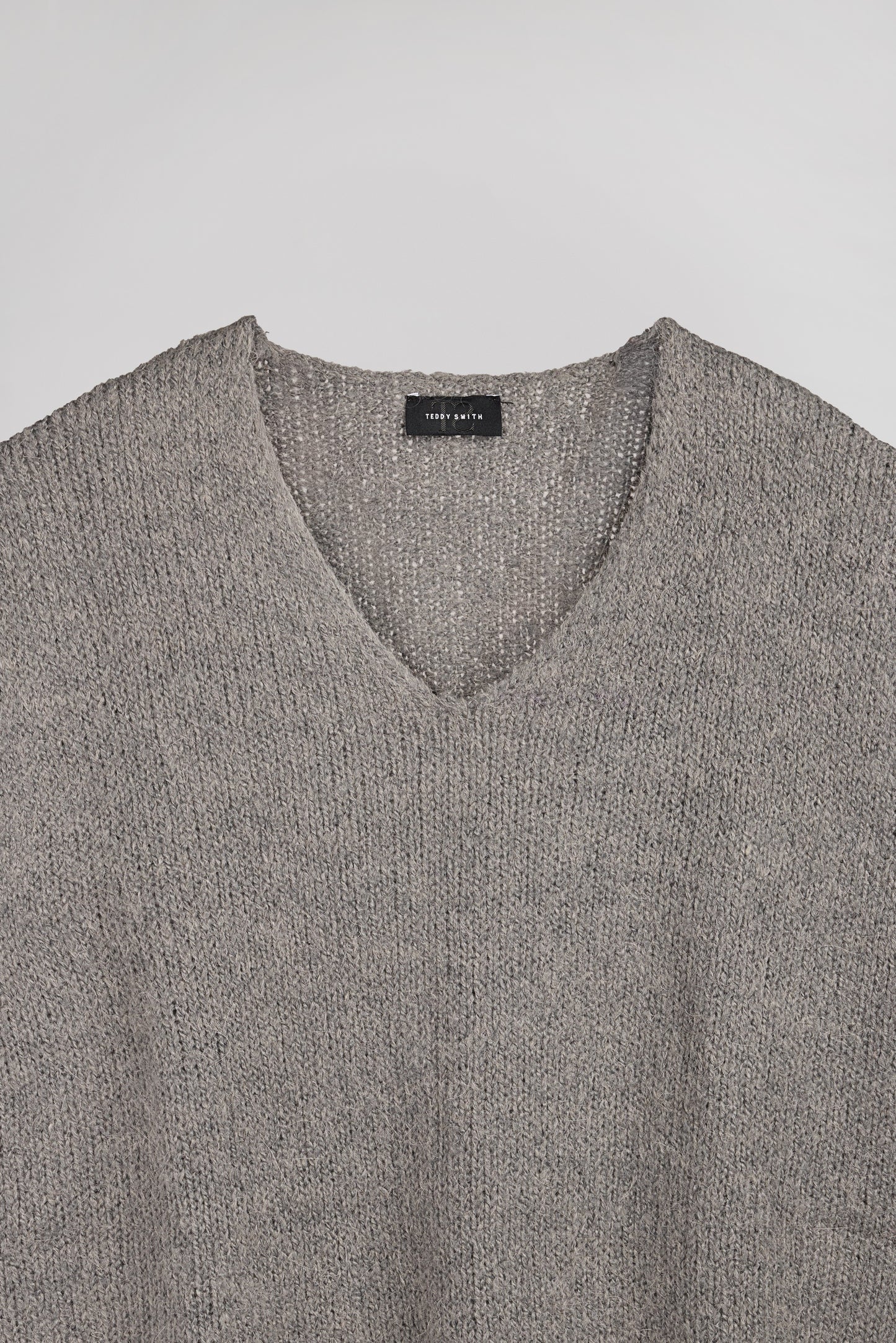 Pull  col V sans manches P-MOLIA ANTHRACITE CHINE