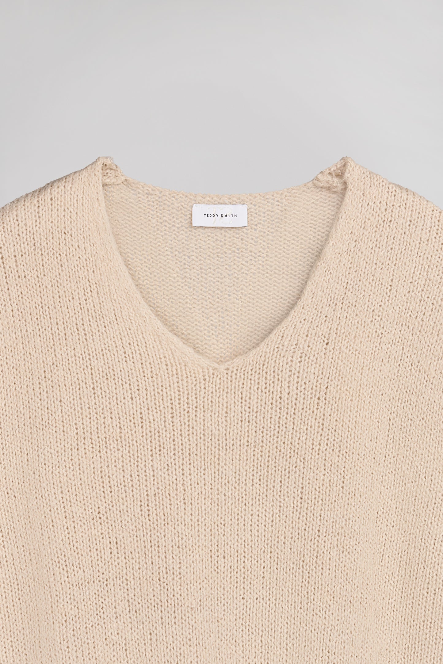 Pull col V sans manches P-MOLIA SOFT GREGE CHINE