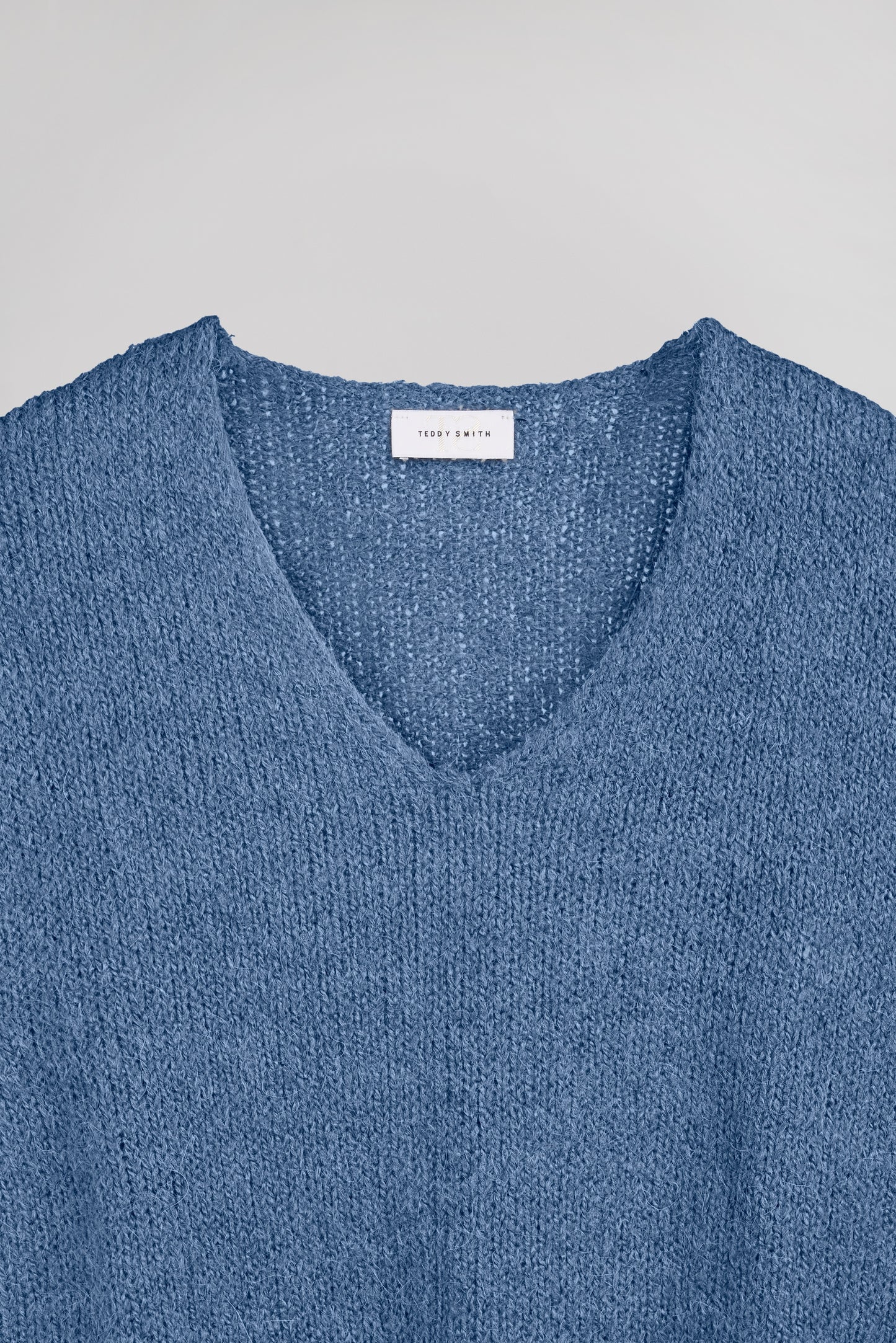 Pull col V sans manches P-MOLIA FADED INDIGO