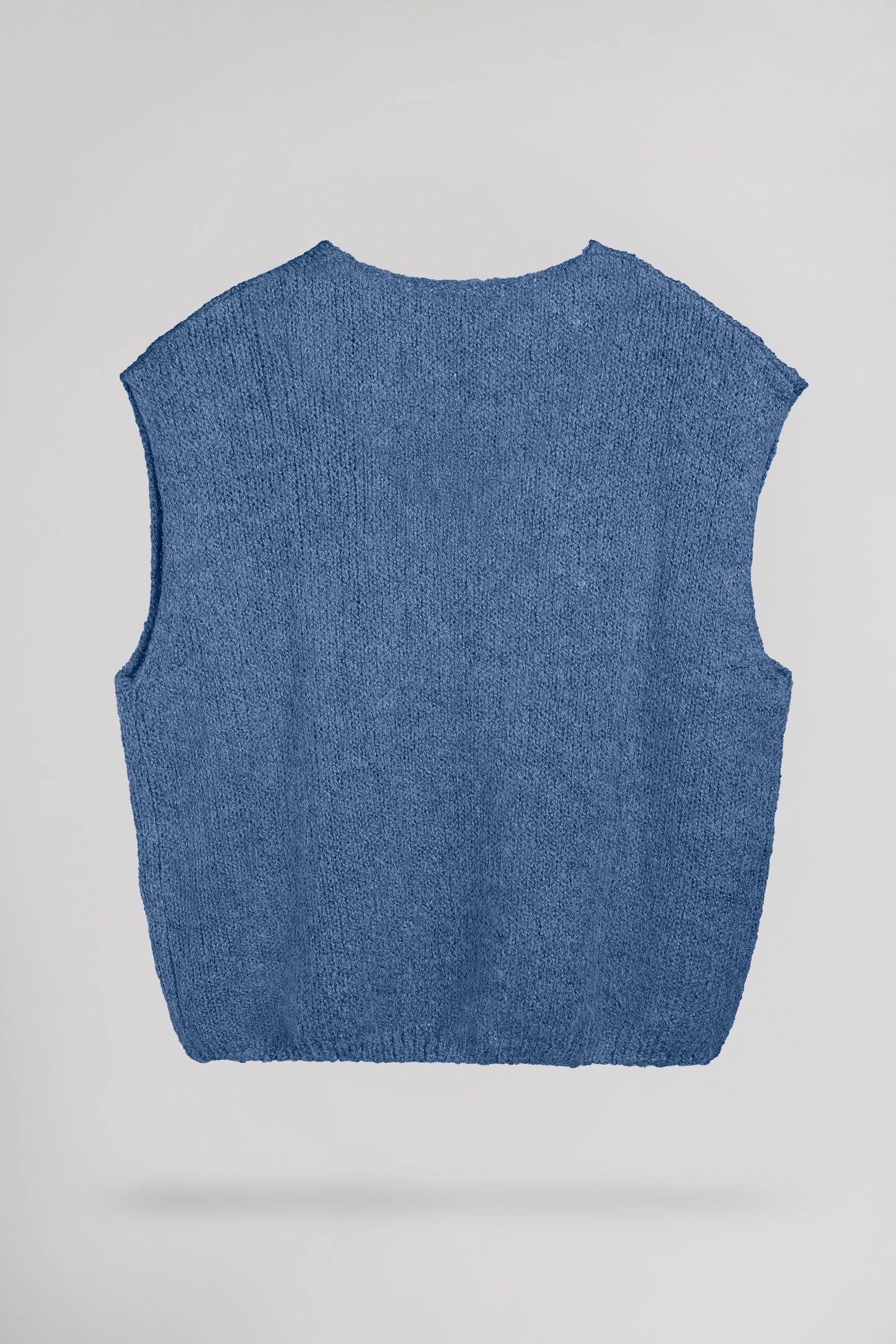 Pull col V sans manches P-MOLIA FADED INDIGO