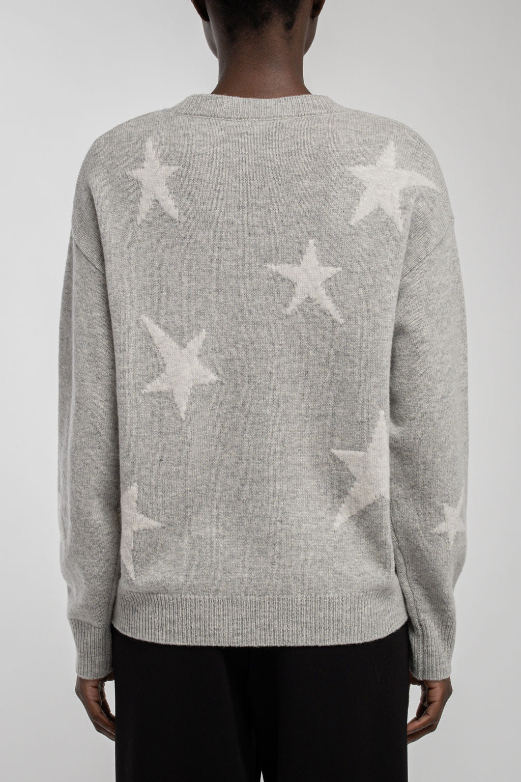 Pull col rond P-NELL GRIS CHINE