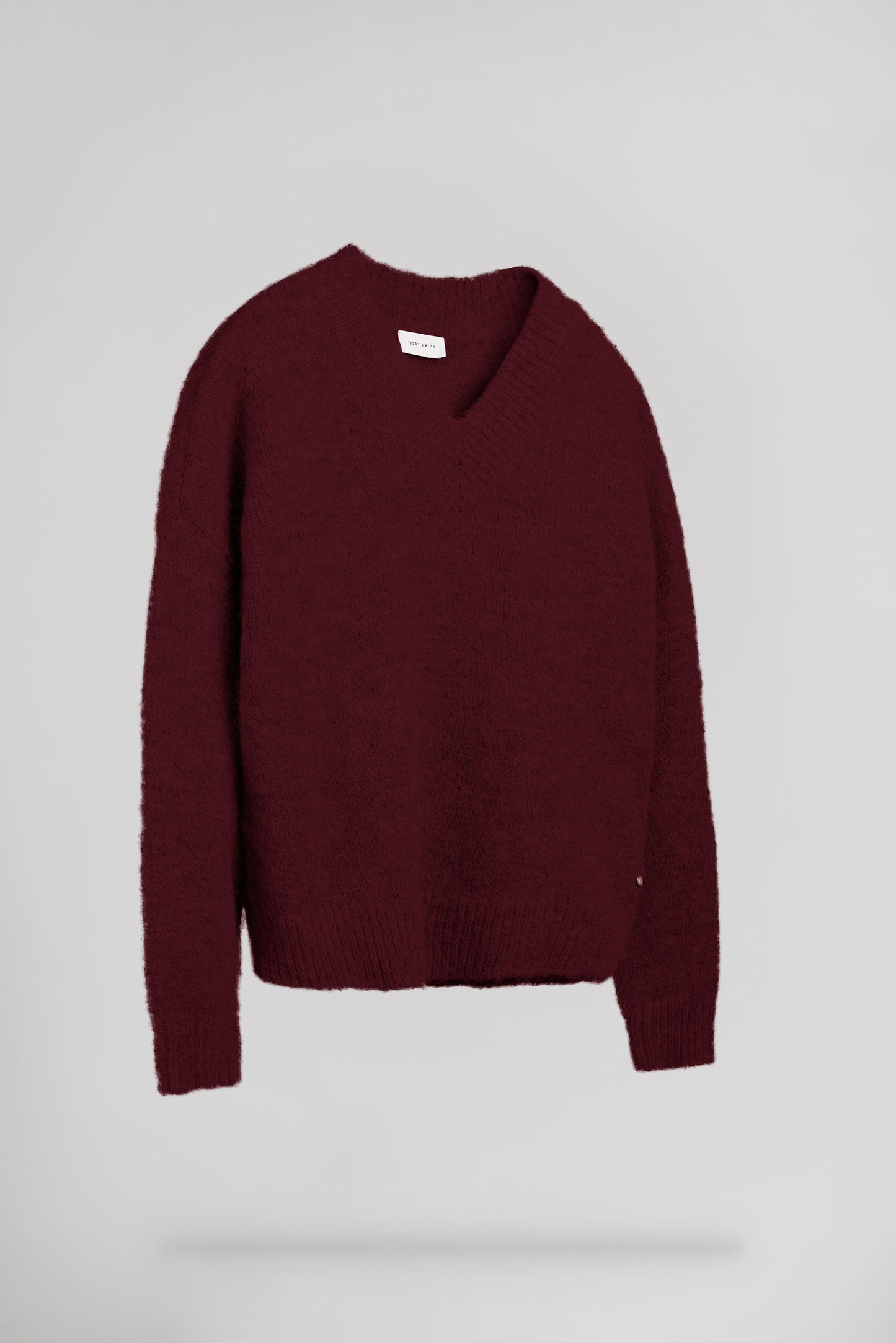 Pull P-KEITH BORDEAUX FONCE