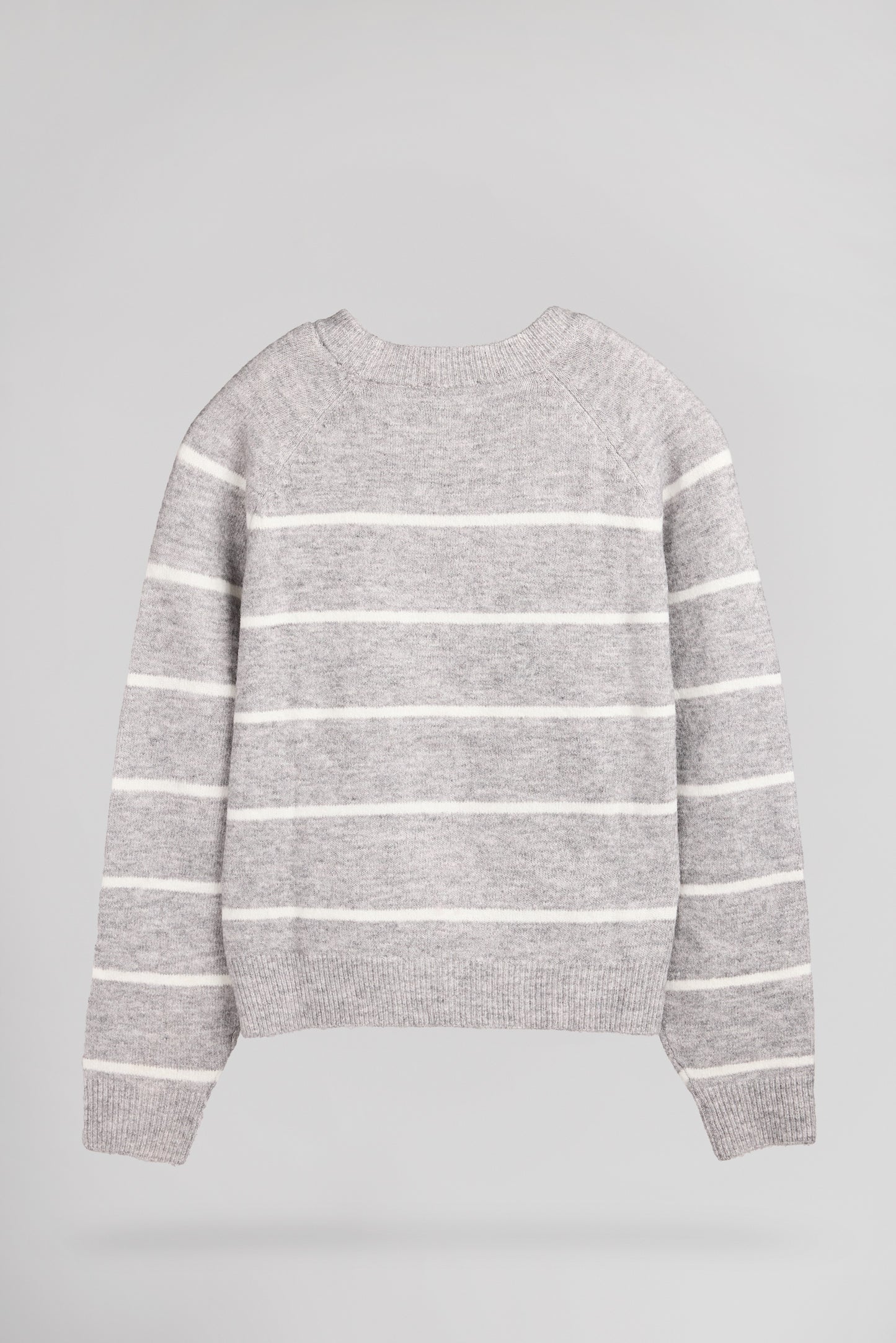 Pull col rond P-LALI GRIS CHINE