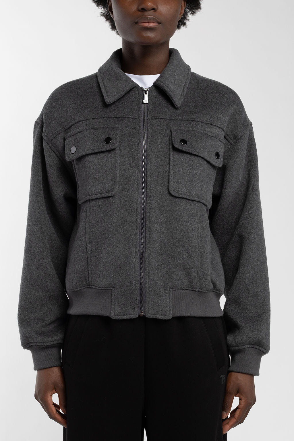 Blouson bomber B-SHARON ANTHRACITE CHINE