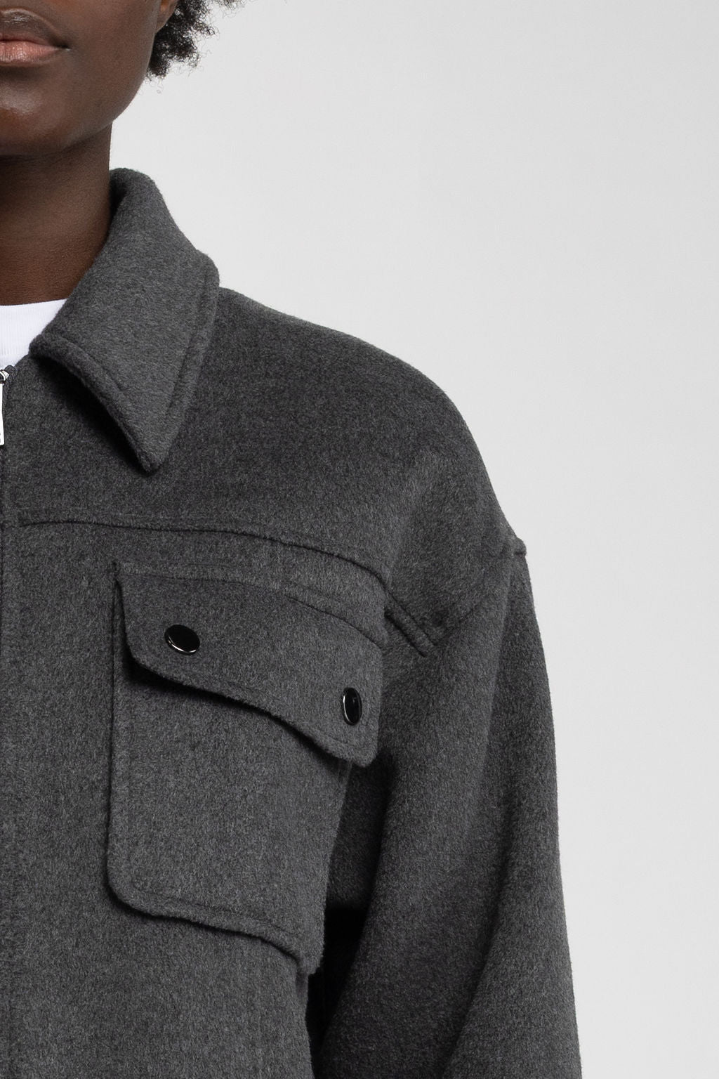 Blouson bomber B-SHARON ANTHRACITE CHINE