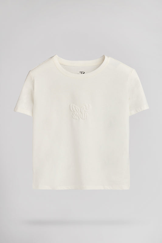 Achat T-shirt ajusté T-ODY MC JR MIDDLE WHITE