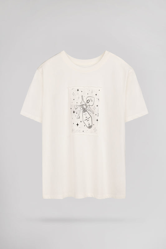 Achat T-shirt col rond T-WALLEN MC JR MIDDLE WHITE