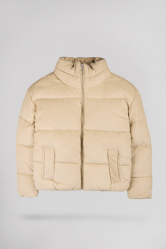 Achat Blouson ajusté velours col montant B-ELLA JR BEIGE CLAIR