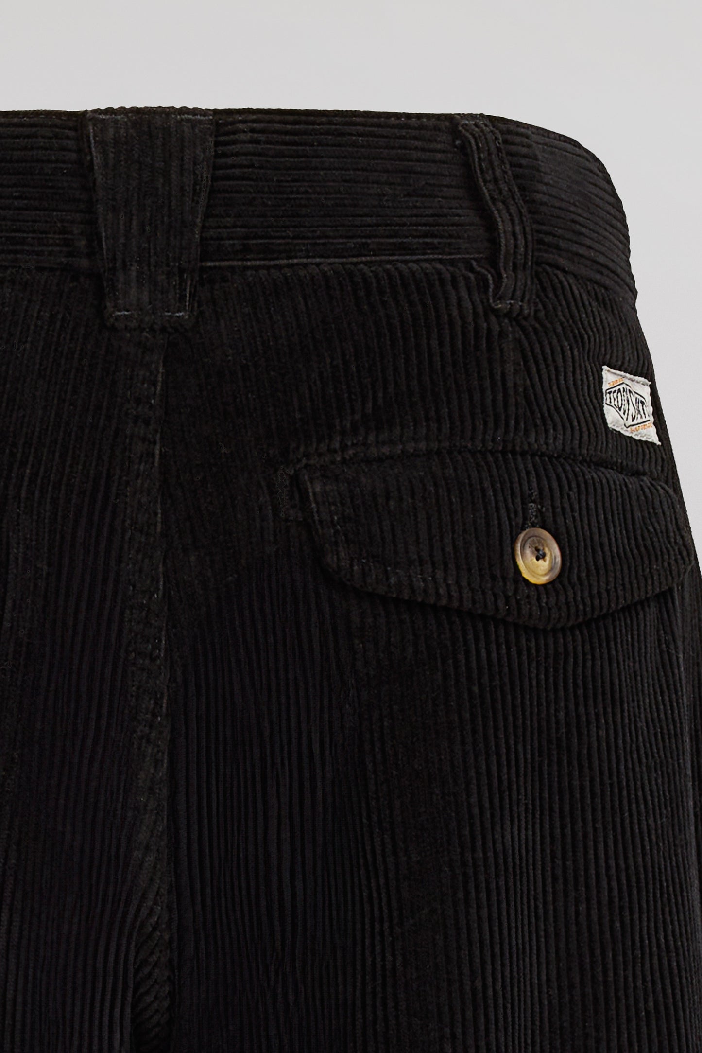 Pantalon chino velours P-EDDY BAGGY JR NOIR