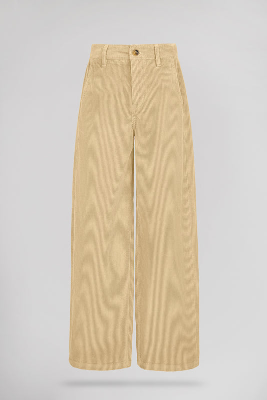 Achat Pantalon chino velours P-EDDY BAGGY JR WORKER BEIGE