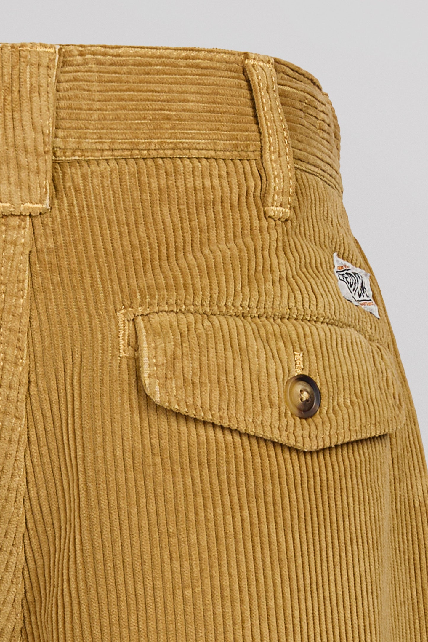Pantalon chino velours P-EDDY BAGGY JR WORKER BEIGE