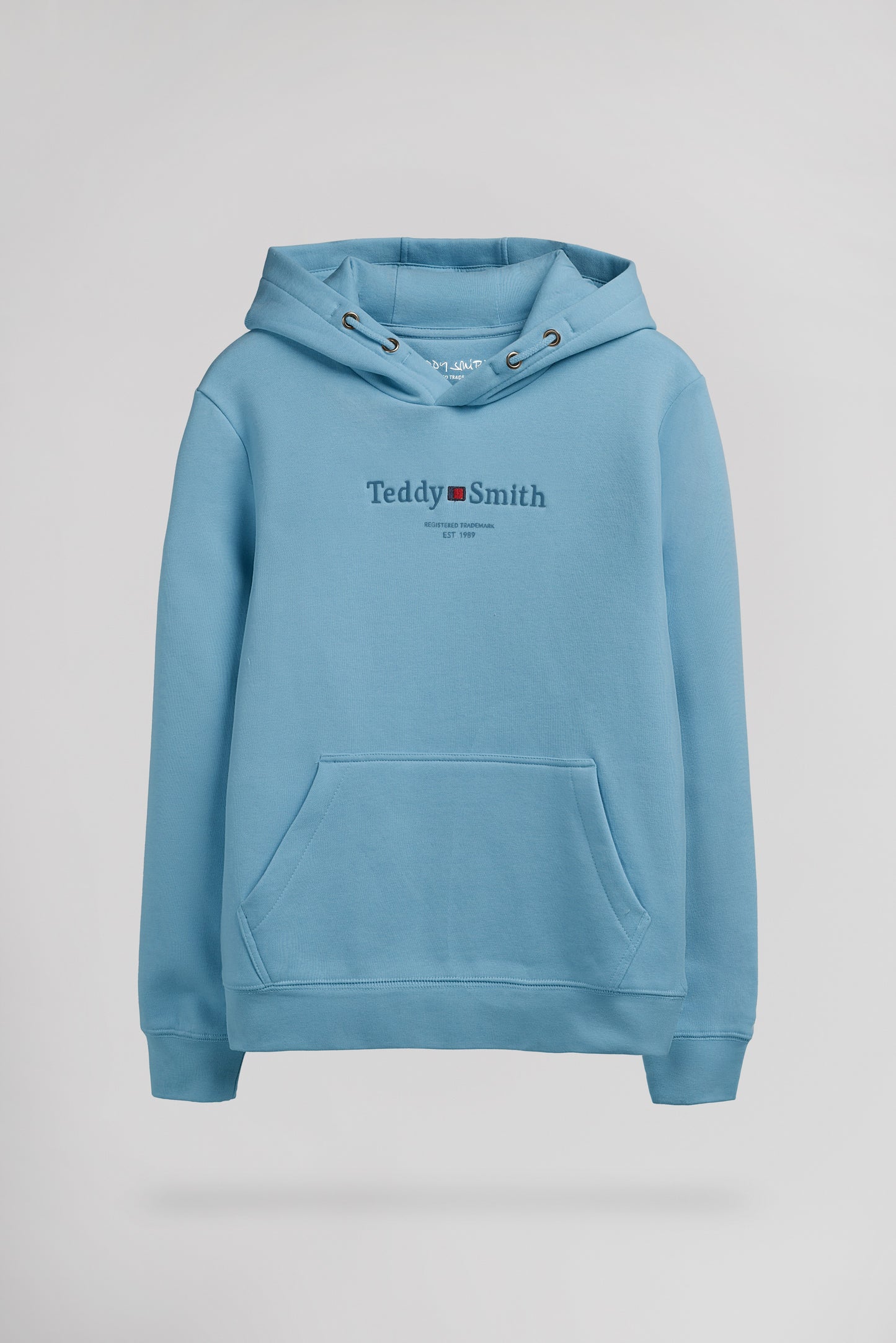 Sweat à capuche S-JIM HOODY JR BLEU GRIS