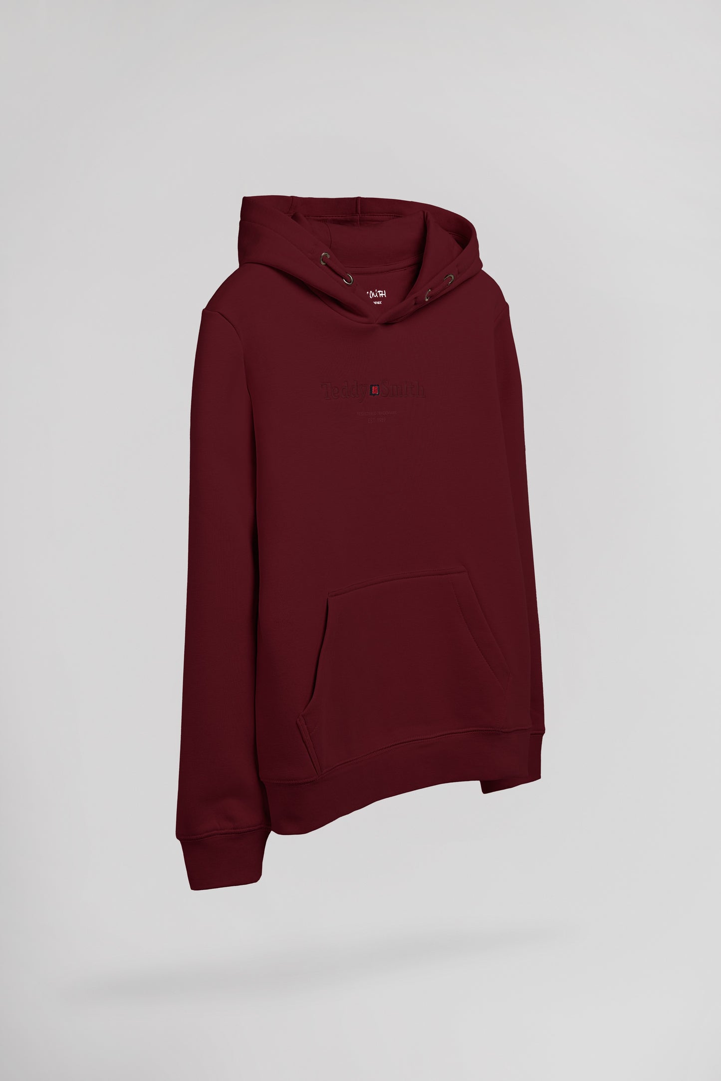 Sweat à capuche S-JIM HOODY JR BORDEAUX FONCE