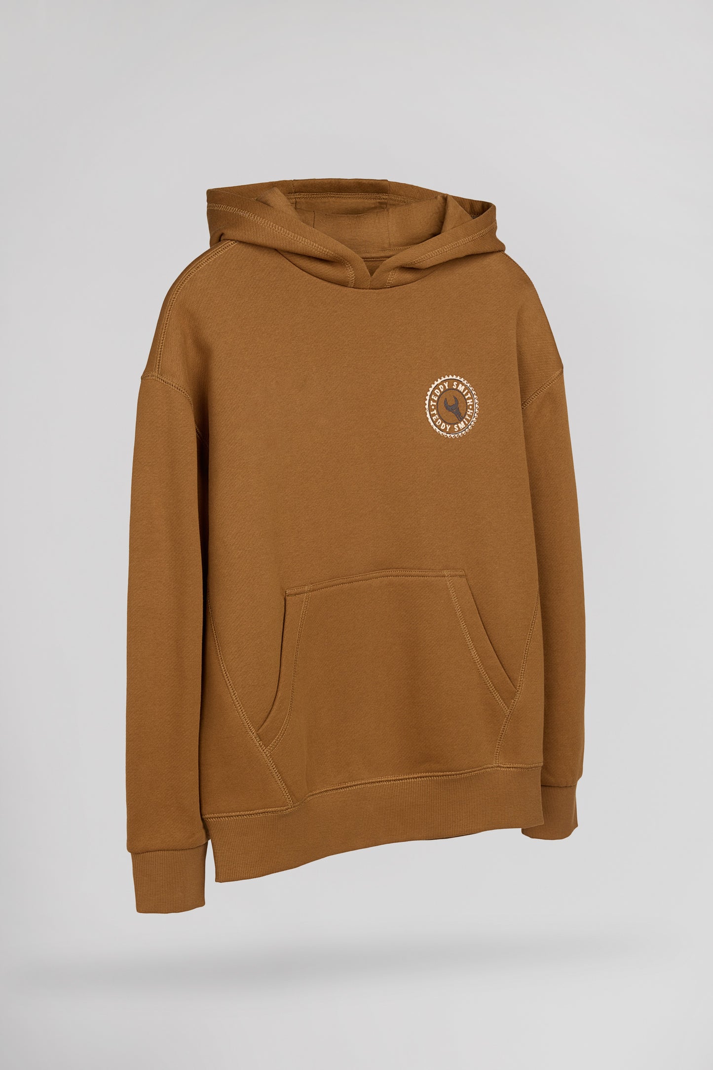 Sweat à capuche S-DOUBLE HOODY JR CARAMEL