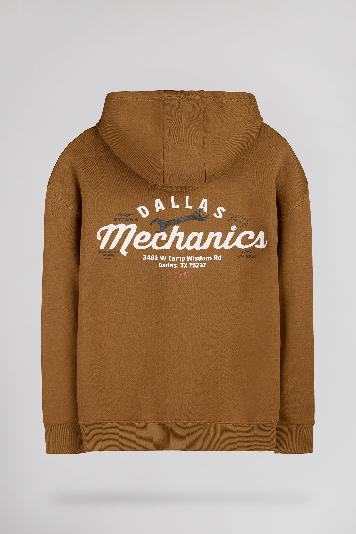 Sweat à capuche S-DOUBLE HOODY JR CARAMEL