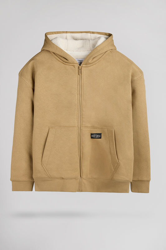 Achat Gilet zippé sherpa à capuche G-ONY HOODY JR WORKER BEIGE