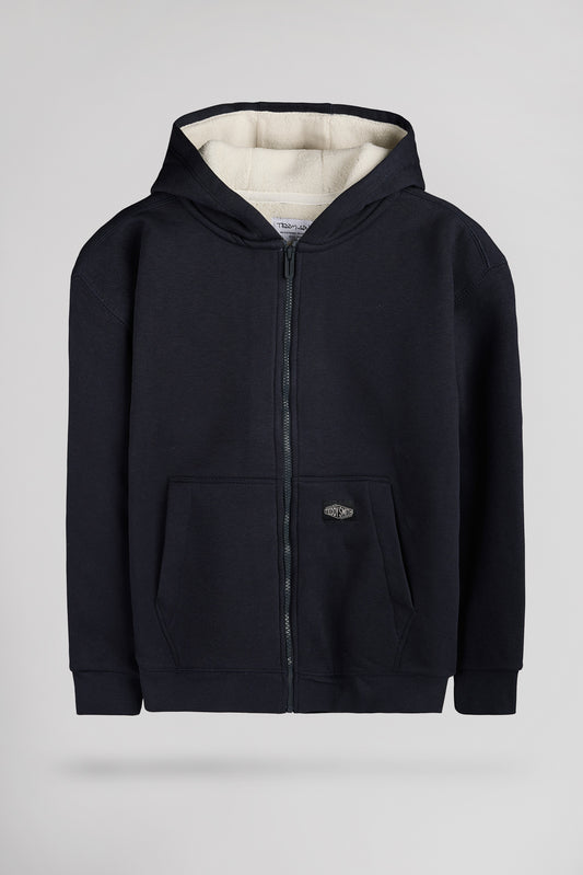 Achat Gilet zippé sherpa à capuche G-ONY HOODY JR DARK NAVY
