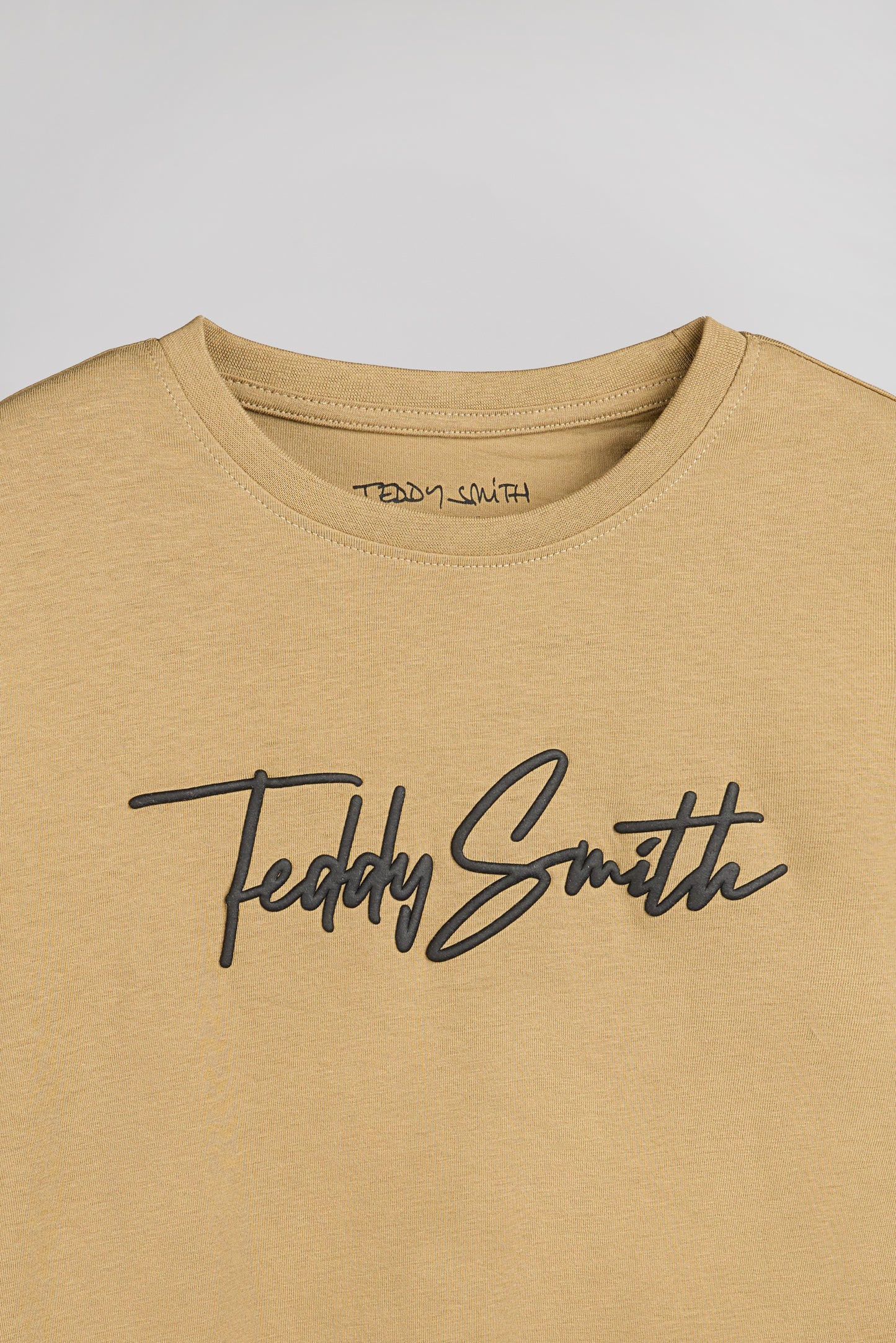 T-shirt col rond T-EVAN MC JR WORKER BEIGE