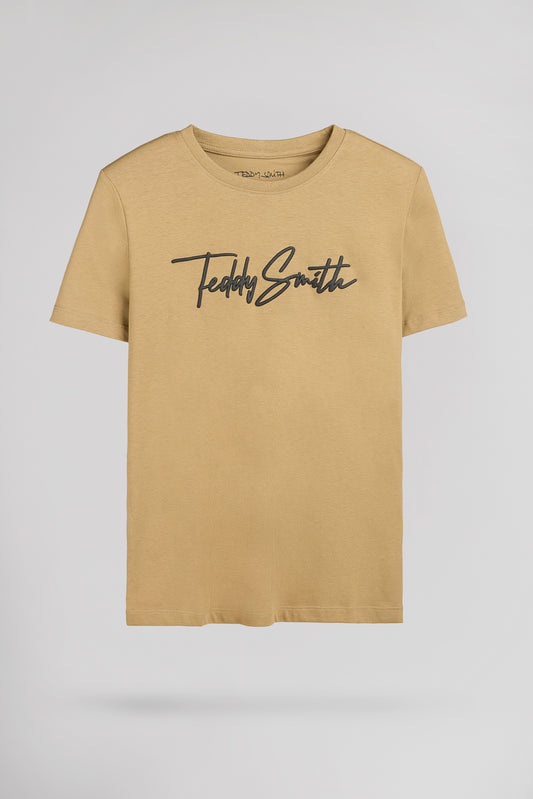Achat T-shirt col rond T-EVAN MC JR WORKER BEIGE