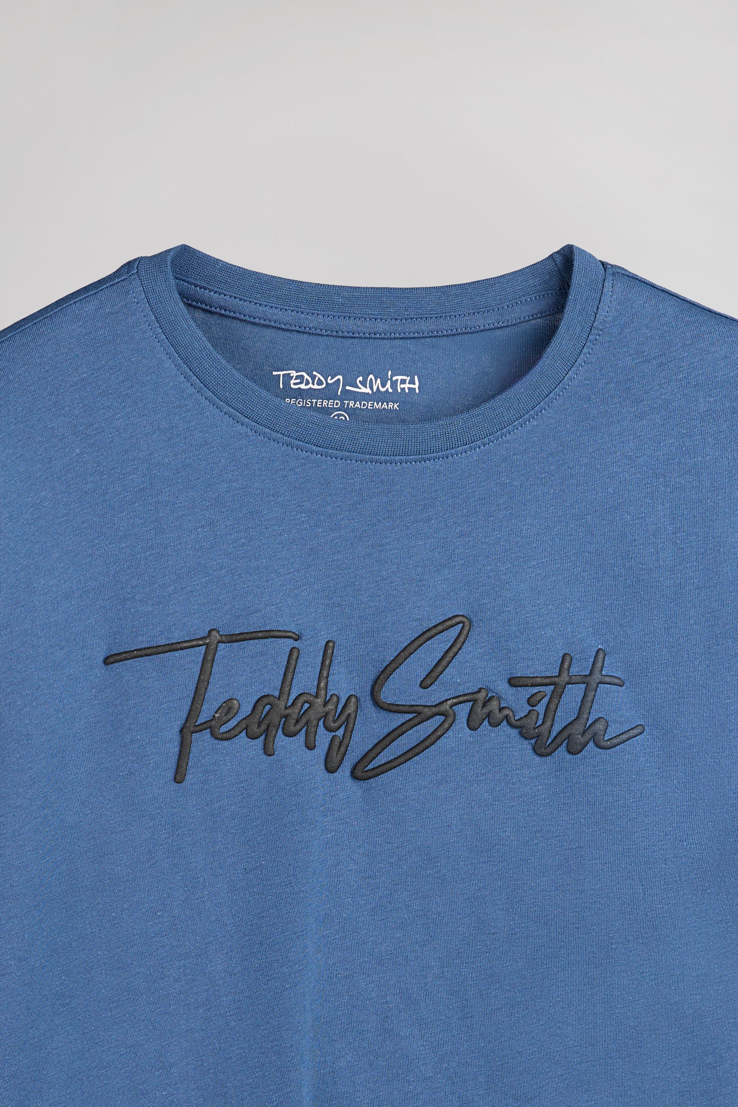 T-shirt T-EVAN MC JR FADED INDIGO