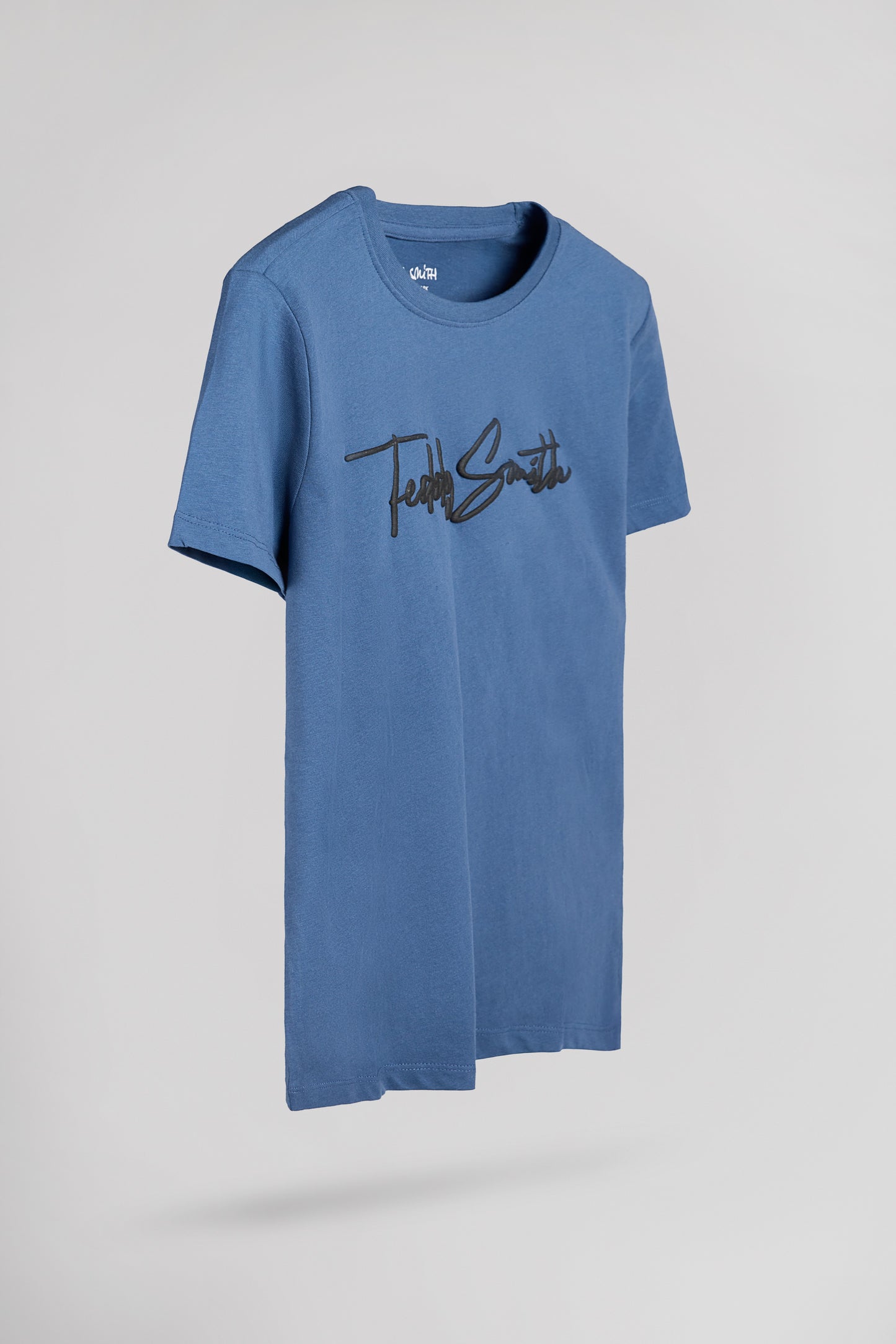 T-shirt T-EVAN MC JR FADED INDIGO
