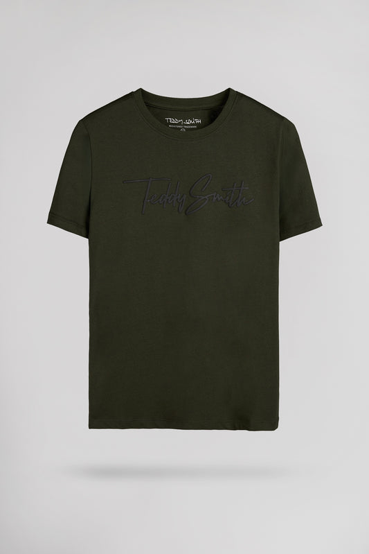 Achat T-shirt col rond T-EVAN MC JR DEEP KAKI