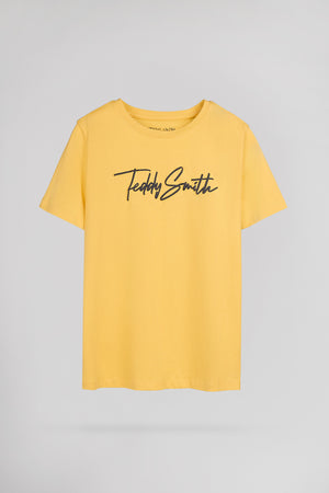 T-shirt T-EVAN MC JR JAUNE PAILLE