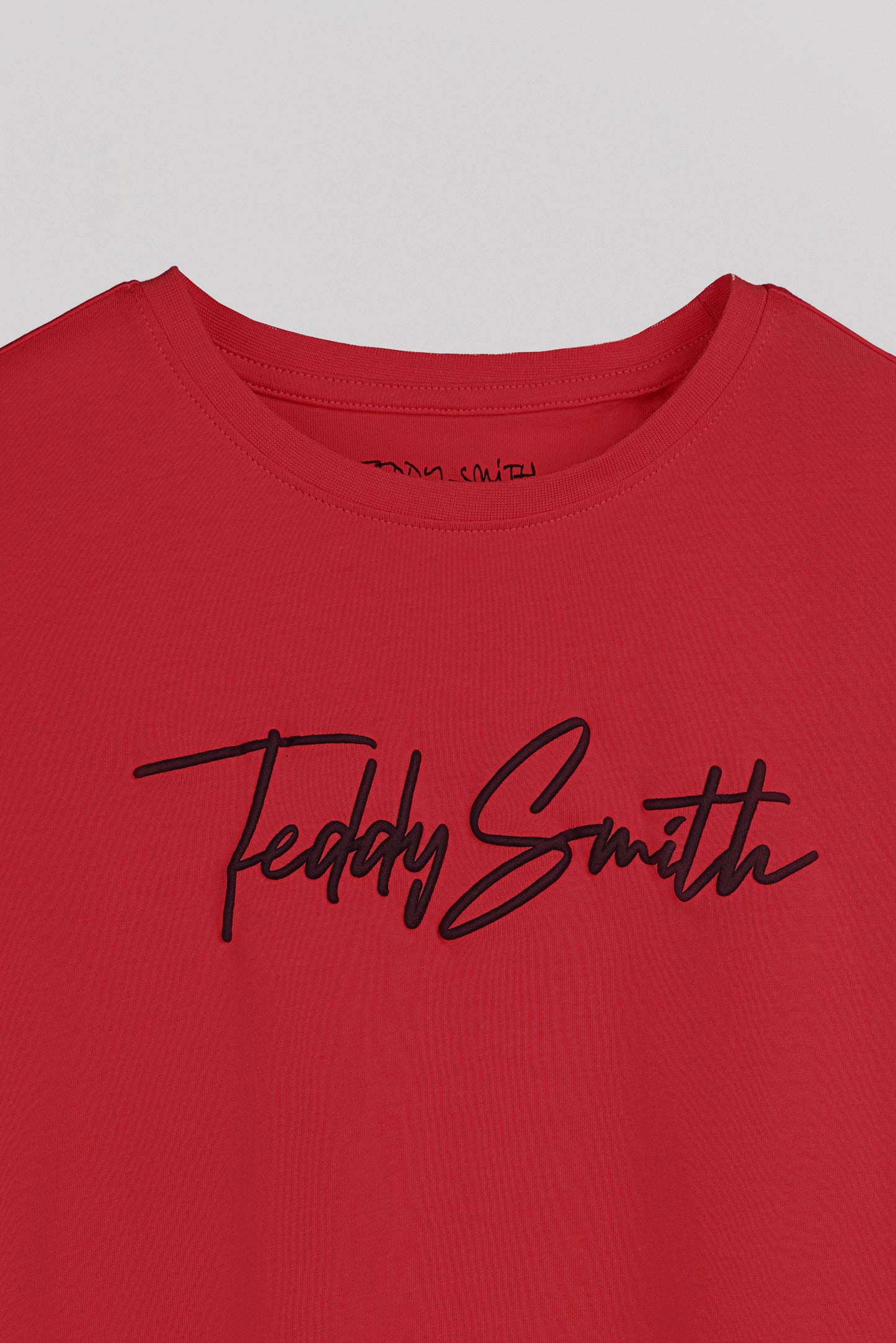 T-shirt col rond T-EVAN MC JR ROUGE VIF