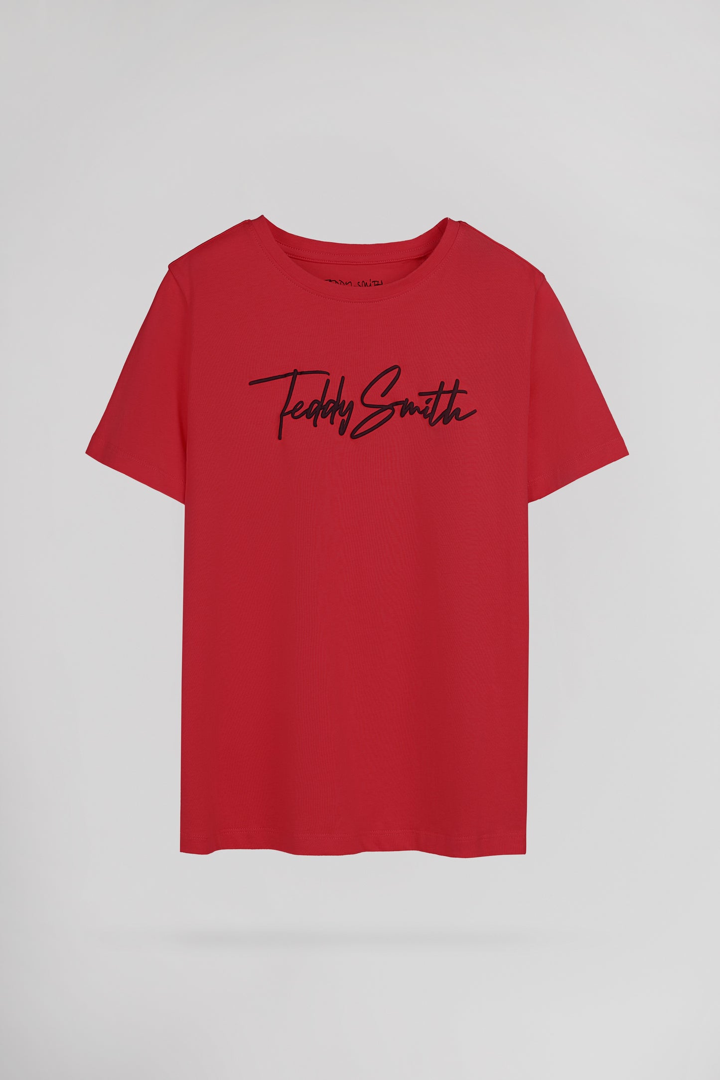 T-shirt col rond T-EVAN MC JR ROUGE VIF