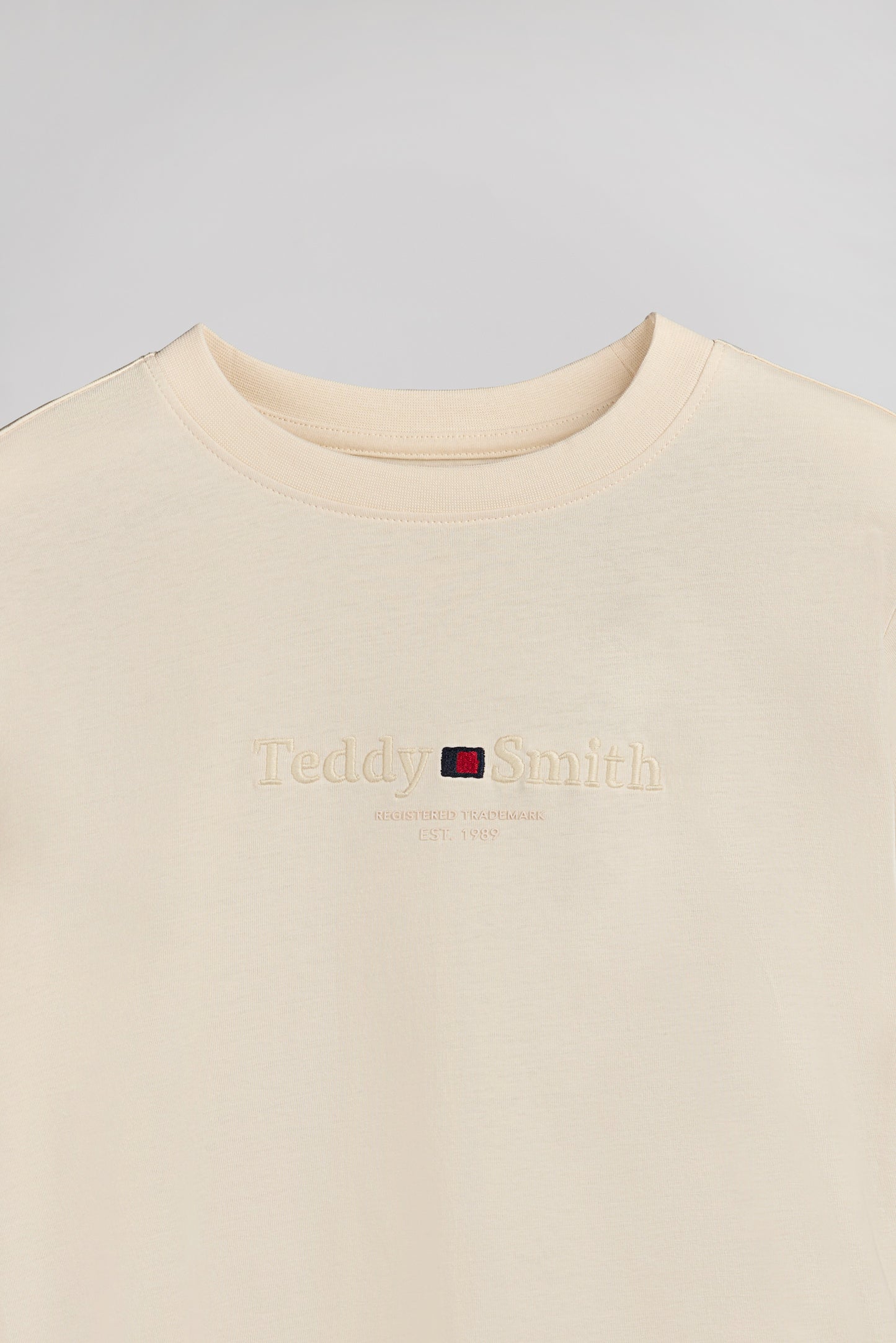 T-shirt col rond T-JIM MC JR NATUREL
