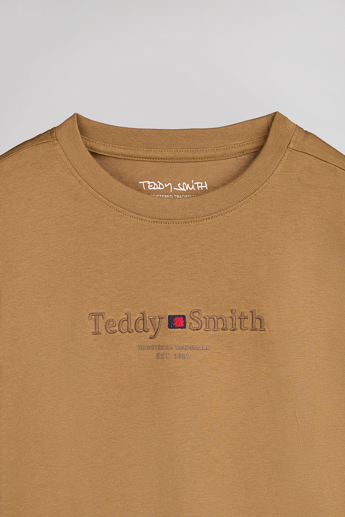 T-shirt col rond T-JIM MC JR NOISETTE