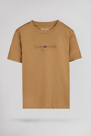 T-shirt col rond T-JIM MC JR NOISETTE