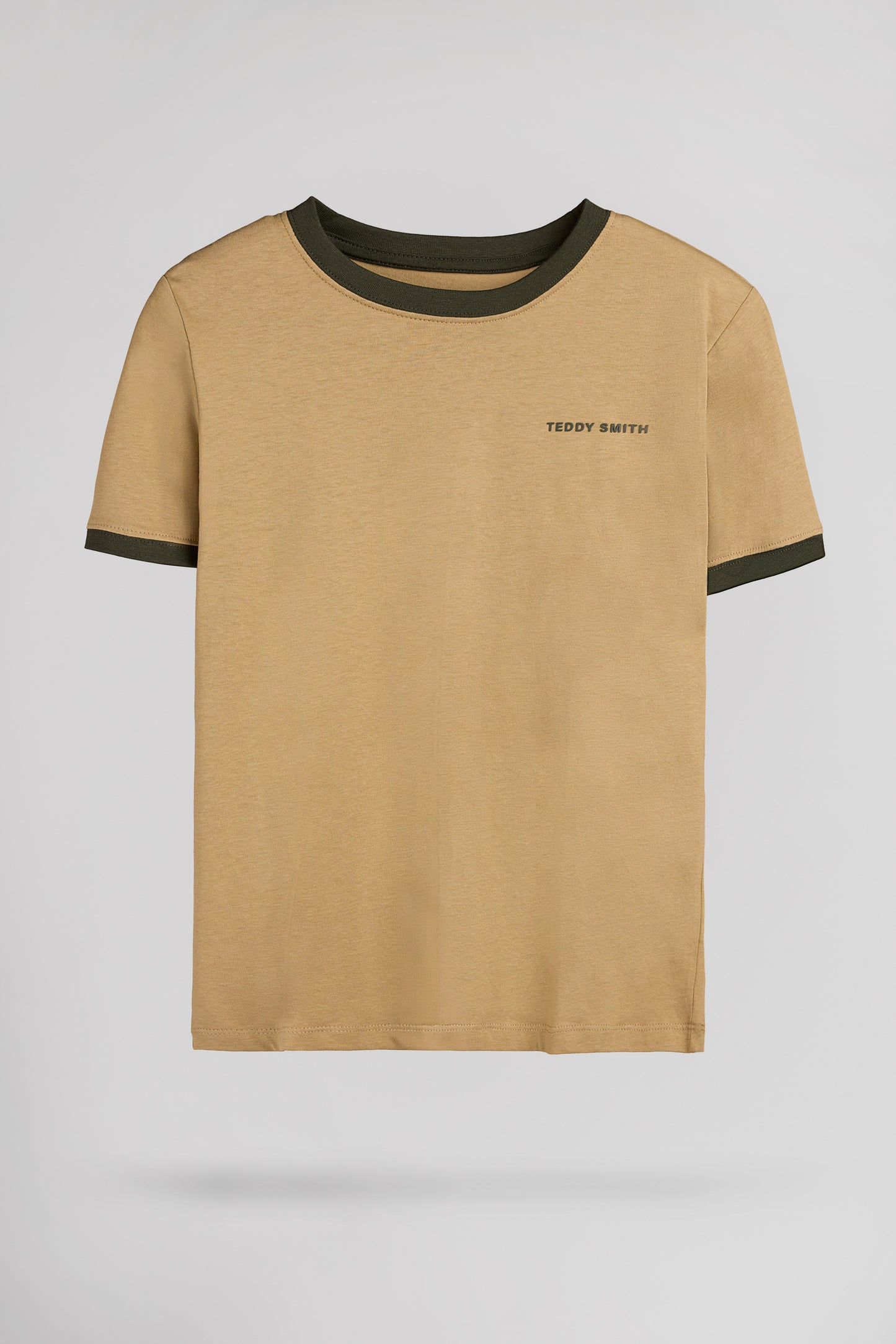 T-shirt en coton col rond THE TEE 2 R MC JR WORKER BEIGE