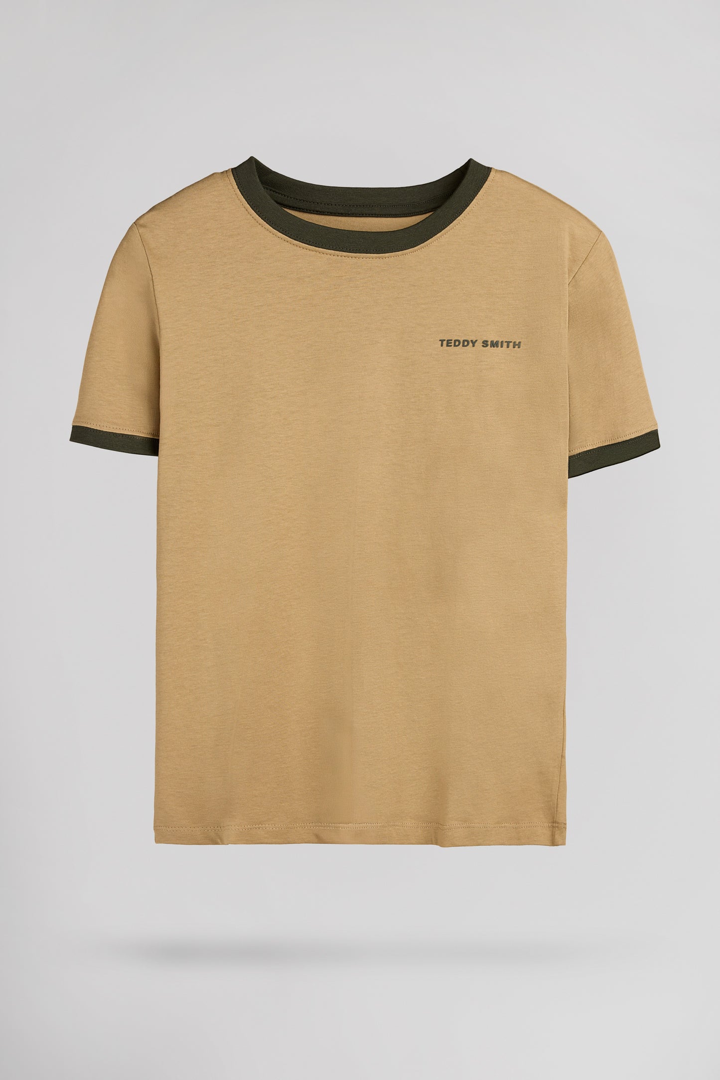 T-shirt en coton col rond THE TEE 2 R MC JR WORKER BEIGE