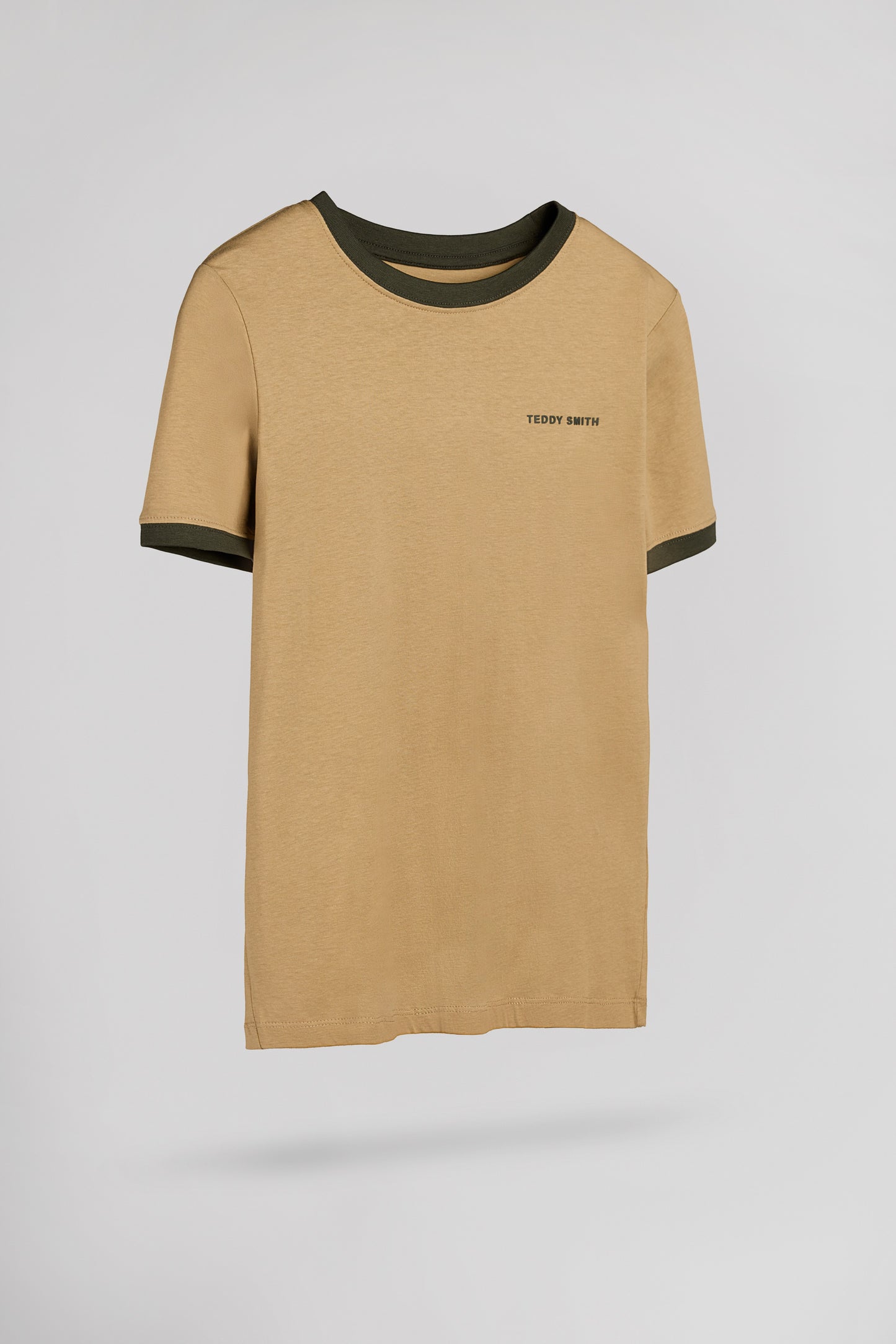 T-shirt en coton col rond THE TEE 2 R MC JR WORKER BEIGE