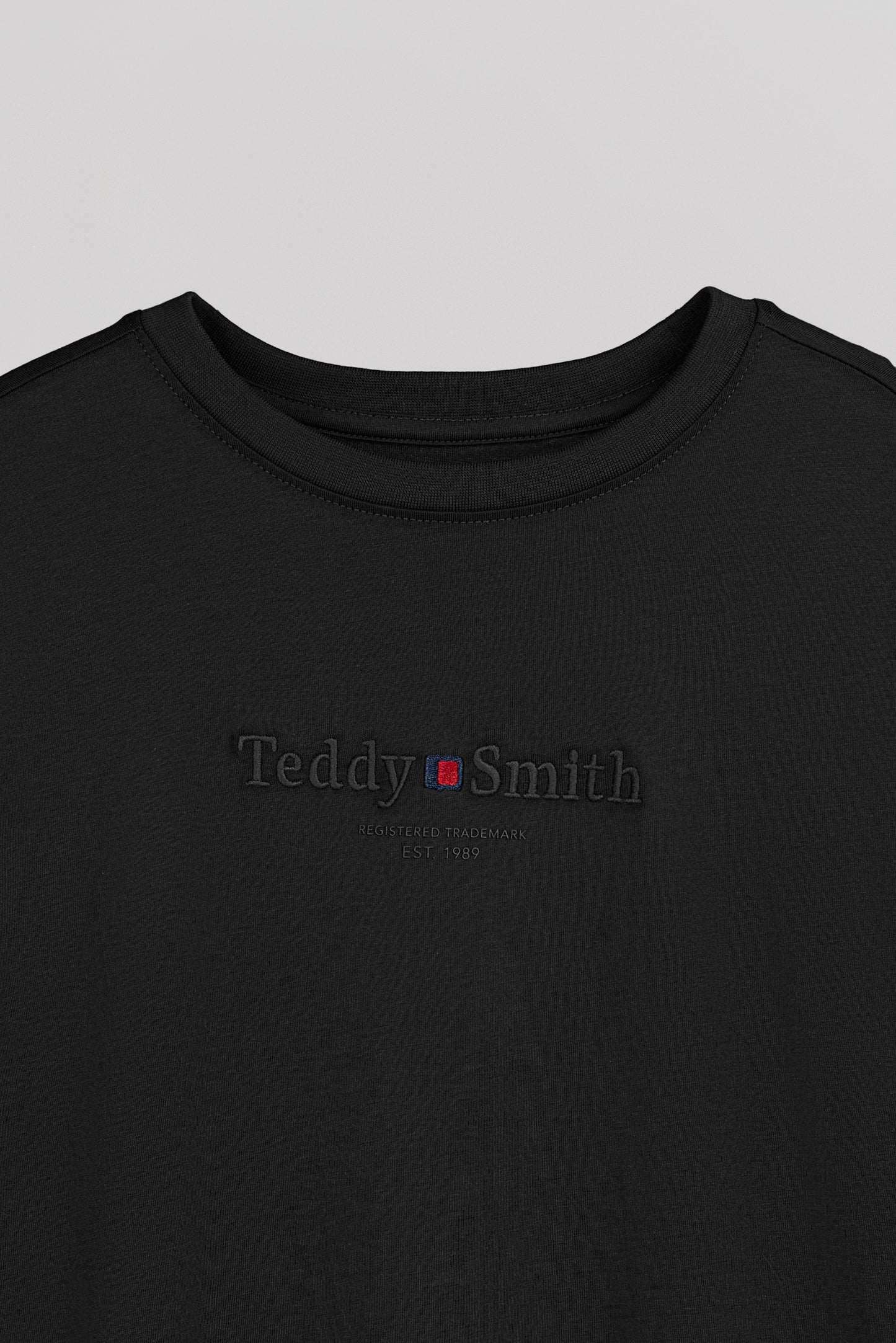 T-shirt col rond T-JIM ML JR NOIR