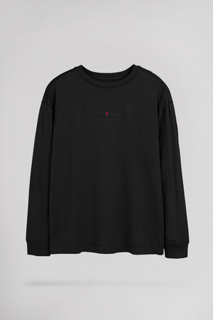 T-shirt col rond T-JIM ML JR NOIR