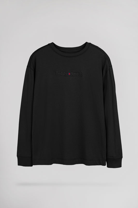 Achat T-shirt col rond T-JIM ML JR NOIR