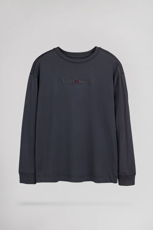 T-shirt col rond T-JIM ML JR MINERAL INK