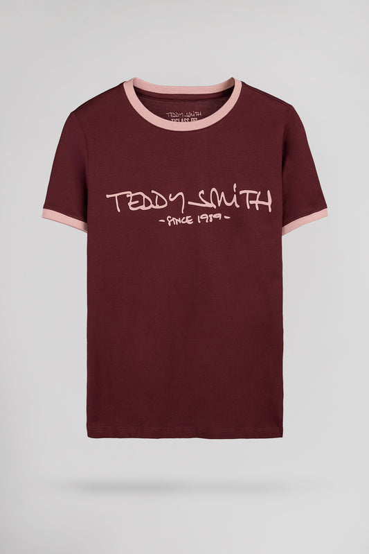 Achat T-shirt TICLASS MC JR BORDEAUX FONCE