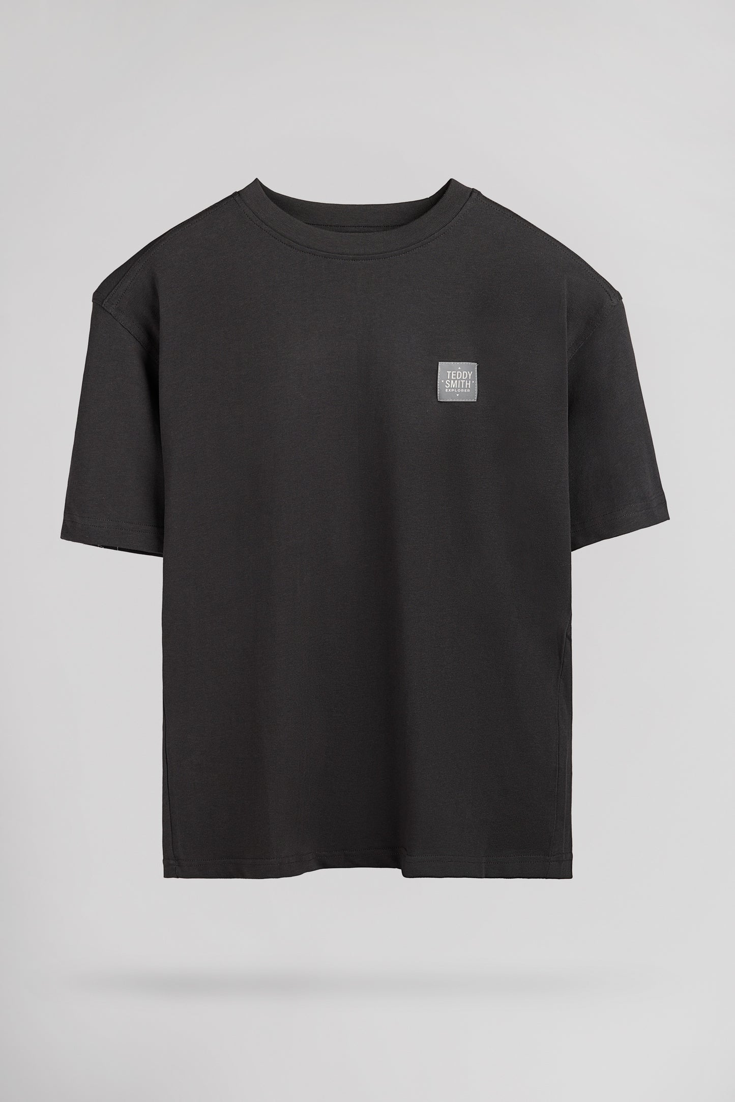 T-shirt décontracté col rond T-YLVAIN MC JR GRIS ANTHRACITE