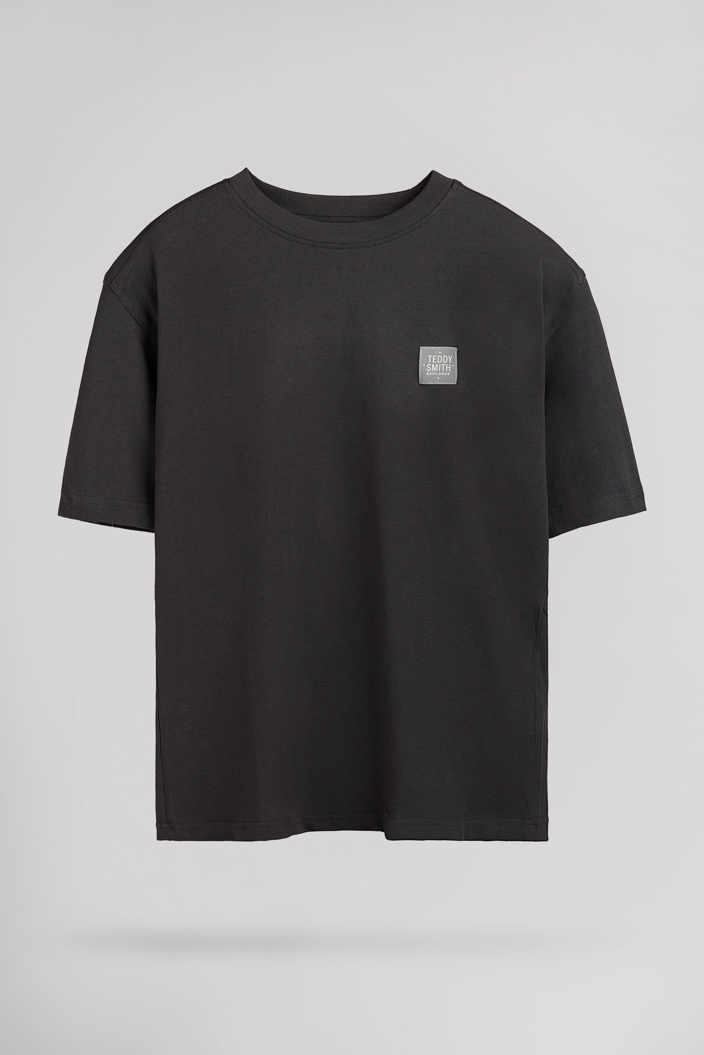 T-shirt décontracté col rond T-YLVAIN MC JR GRIS ANTHRACITE