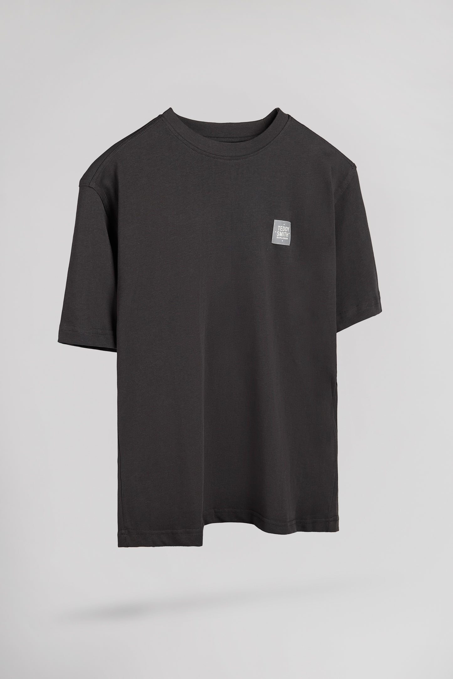 T-shirt décontracté col rond T-YLVAIN MC JR GRIS ANTHRACITE