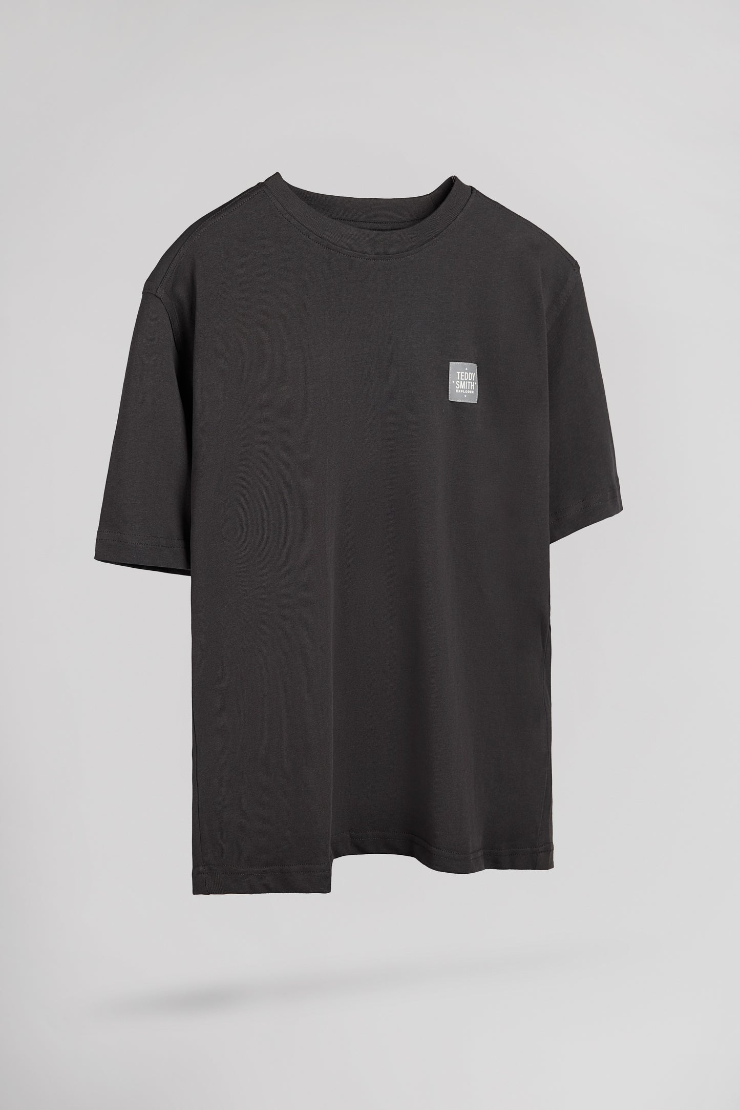 T-shirt décontracté col rond T-YLVAIN MC JR GRIS ANTHRACITE