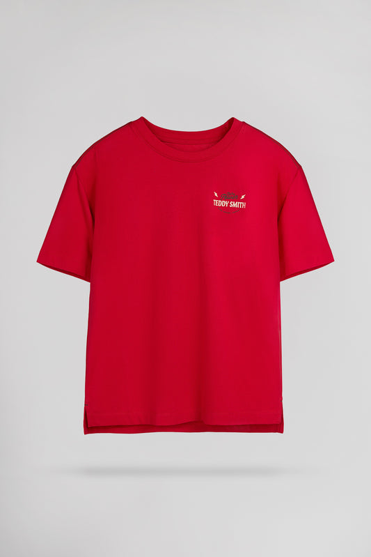 Achat T-shirt col rond T-ASHA MC JR ROUGE VIF